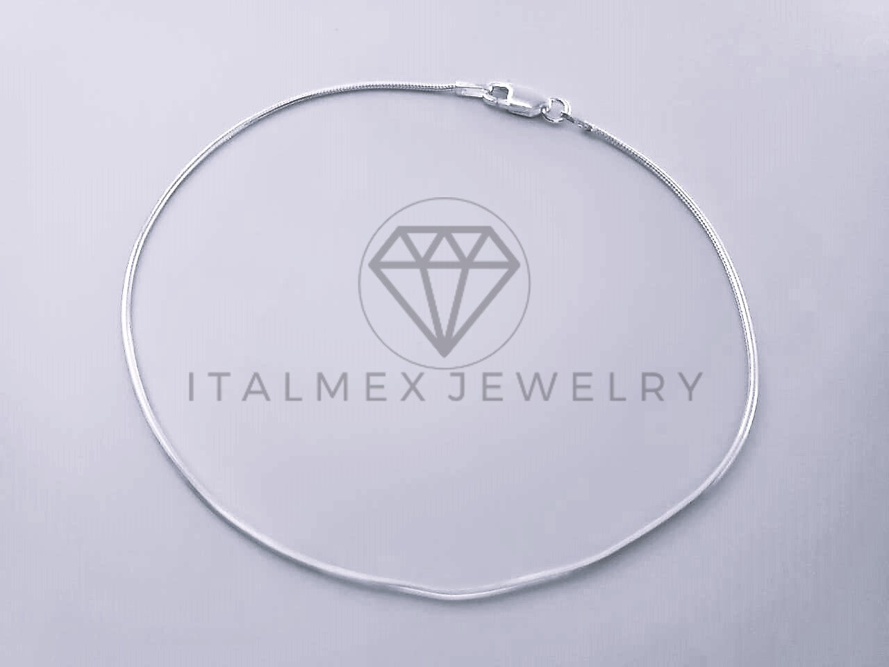 Pulsera de Lujo - 104455 - Diseño Cola de Rata 7 Pulgadas Plata Fina .925