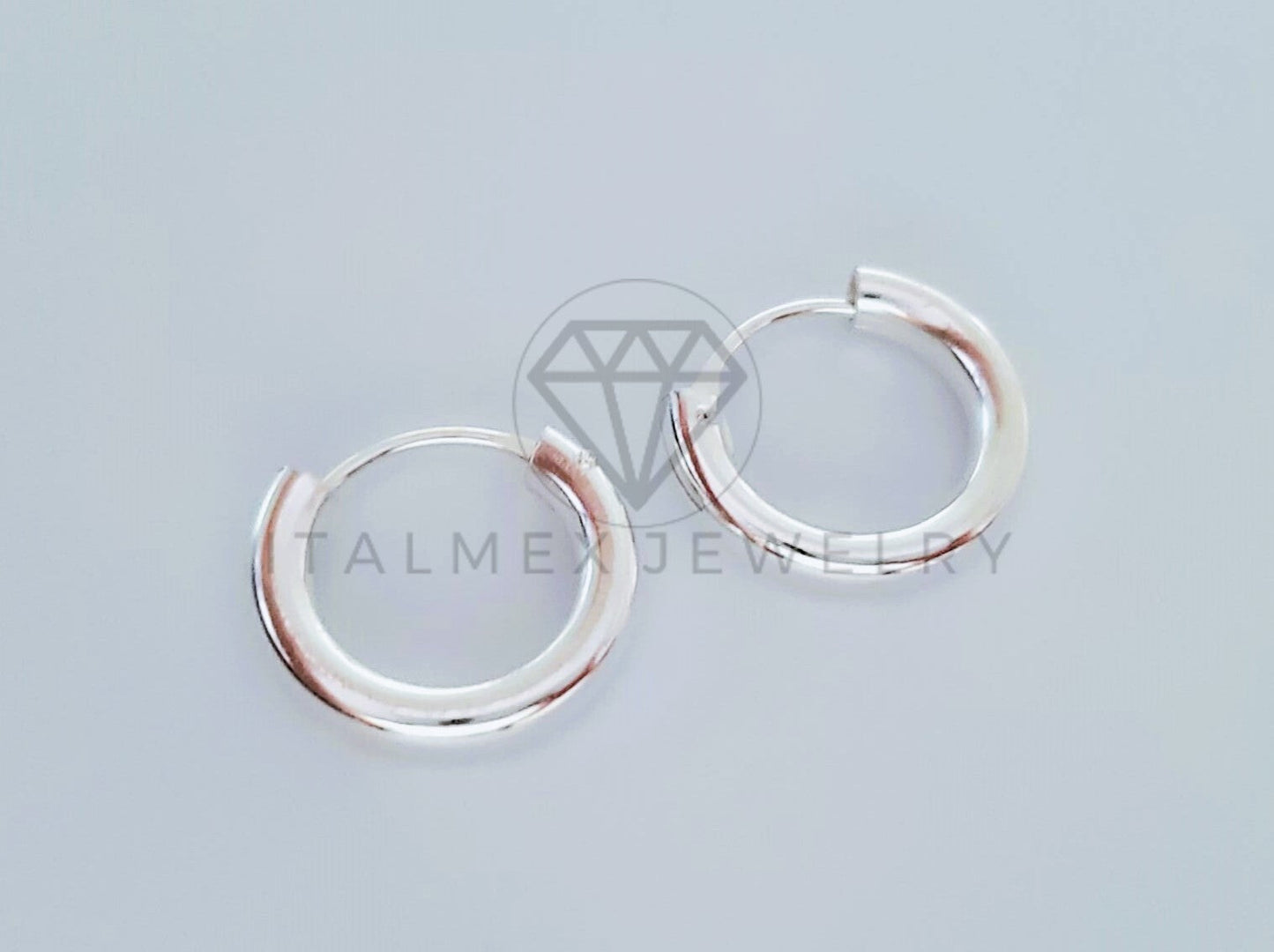 Arete de Lujo - 105057 - Arracada Lisa 17mm Plata .925