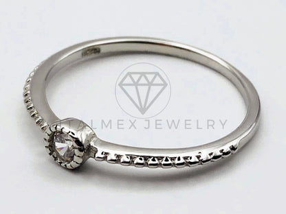 Anillo de Dama - 105484 - Anillo Solitario Circonia Diamante Plata .925