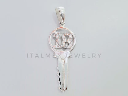 Dije No Religioso - 105189 - Dije Llave 18 Años Plata .925