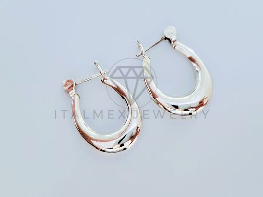 Arete de Lujo - 105058 - Arracada Curva 23mm Plata .925