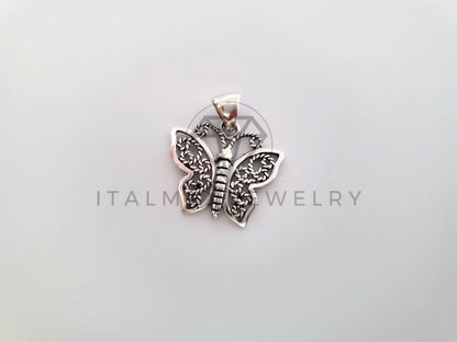 Dije No Religioso - 104418 - Dije de Mariposa en Plata Fina .925