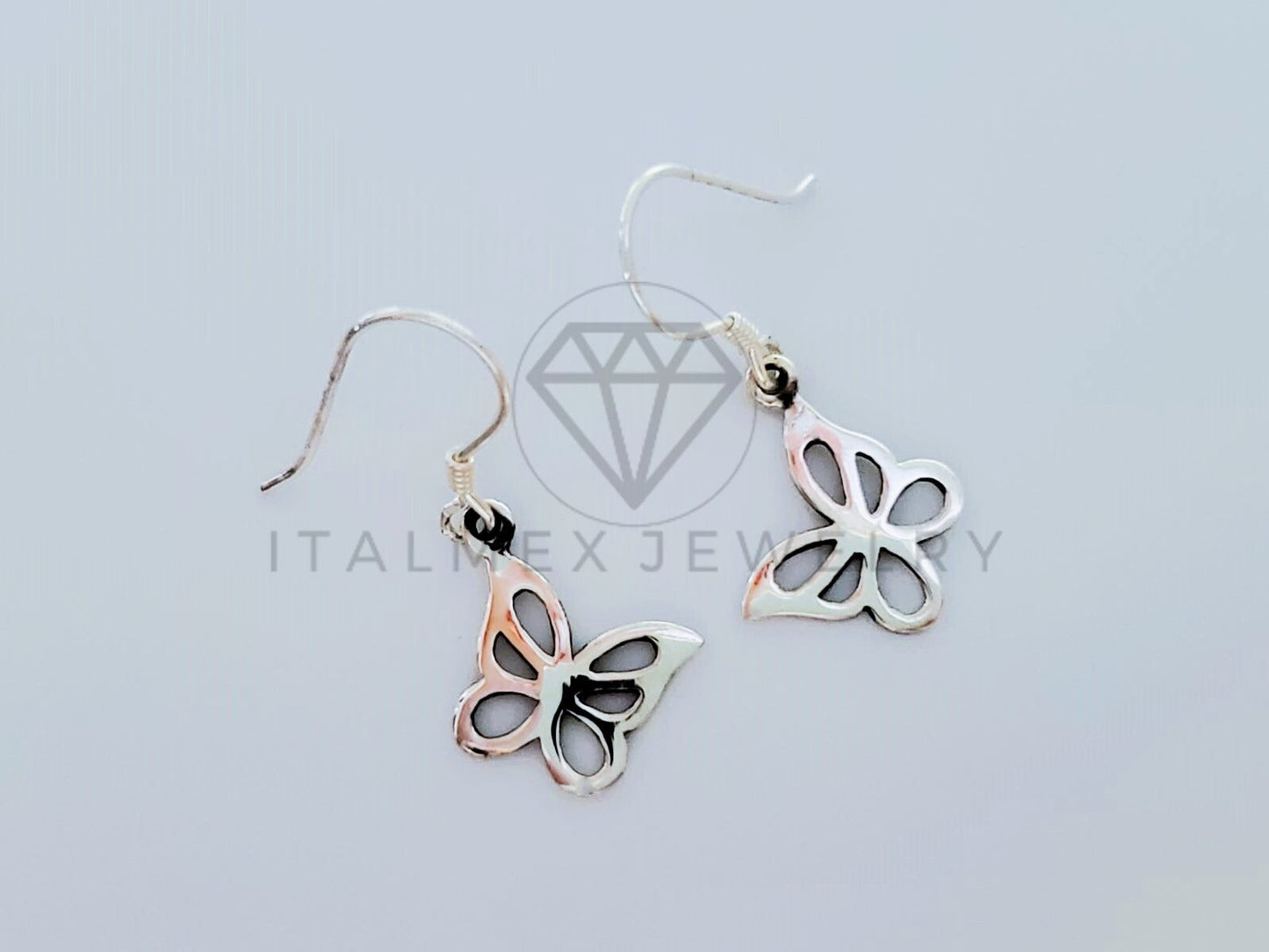 Arete de Lujo - 105217 - Arete Mariposa Plata .925