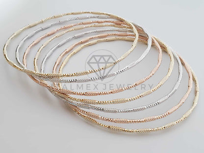 Semanario de Lujo - 101249 - Semanario Punto y Raya 3 Oros Oro Laminado 18K