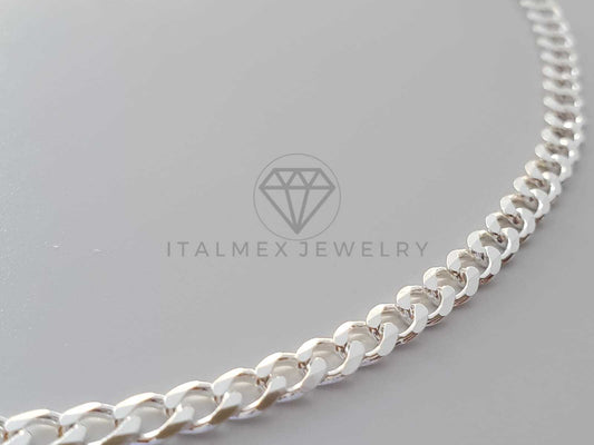 Cadena Cubana 4mm Plata .925