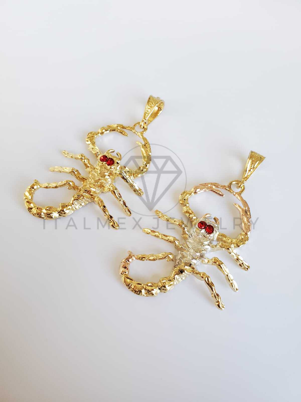 Dije Elegante - 100515.100516 - Dije de Alacrán CZ Tamaño Extra Grande Oro Laminado 18K