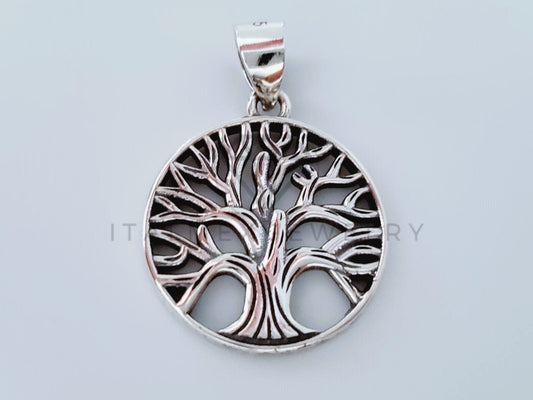 Dije Elegante - 104993 - Diseño Arbol de la Vida Plata .925