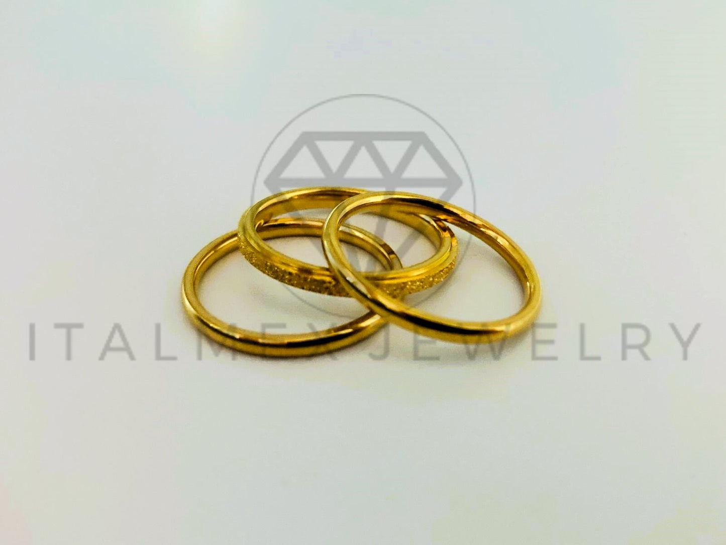 Anillo de Lujo - 105447 - Anillos Fin de Semana Oro Laminado 18K