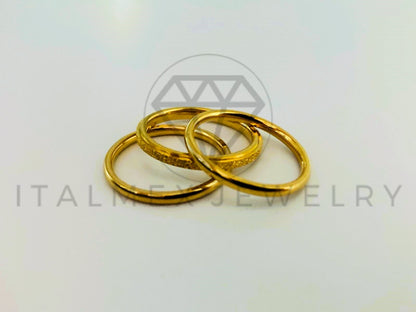 Anillo de Lujo - 105447 - Anillos Fin de Semana Oro Laminado 18K
