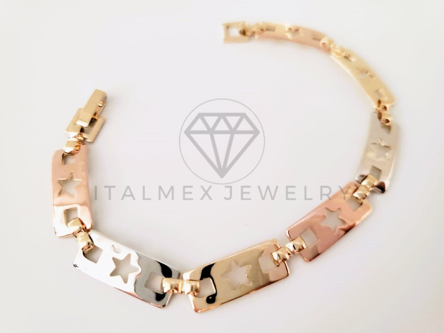 Pulsera de Lujo - 105292 - Pulsera Estrella Florentino Oro Laminado 18K
