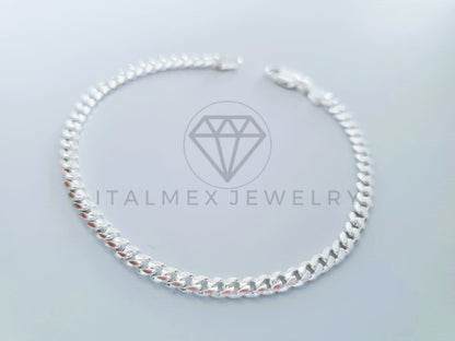 Pulsera Cubana Miami 4mm Plata .925