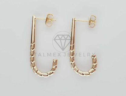 Broquel de Lujo - 101768 - Diseño de Bastón Rayado Oro Laminado 18K