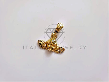 Dije de Lujo - 104188 - Dije Rostro Angelito Oro Laminado 18K