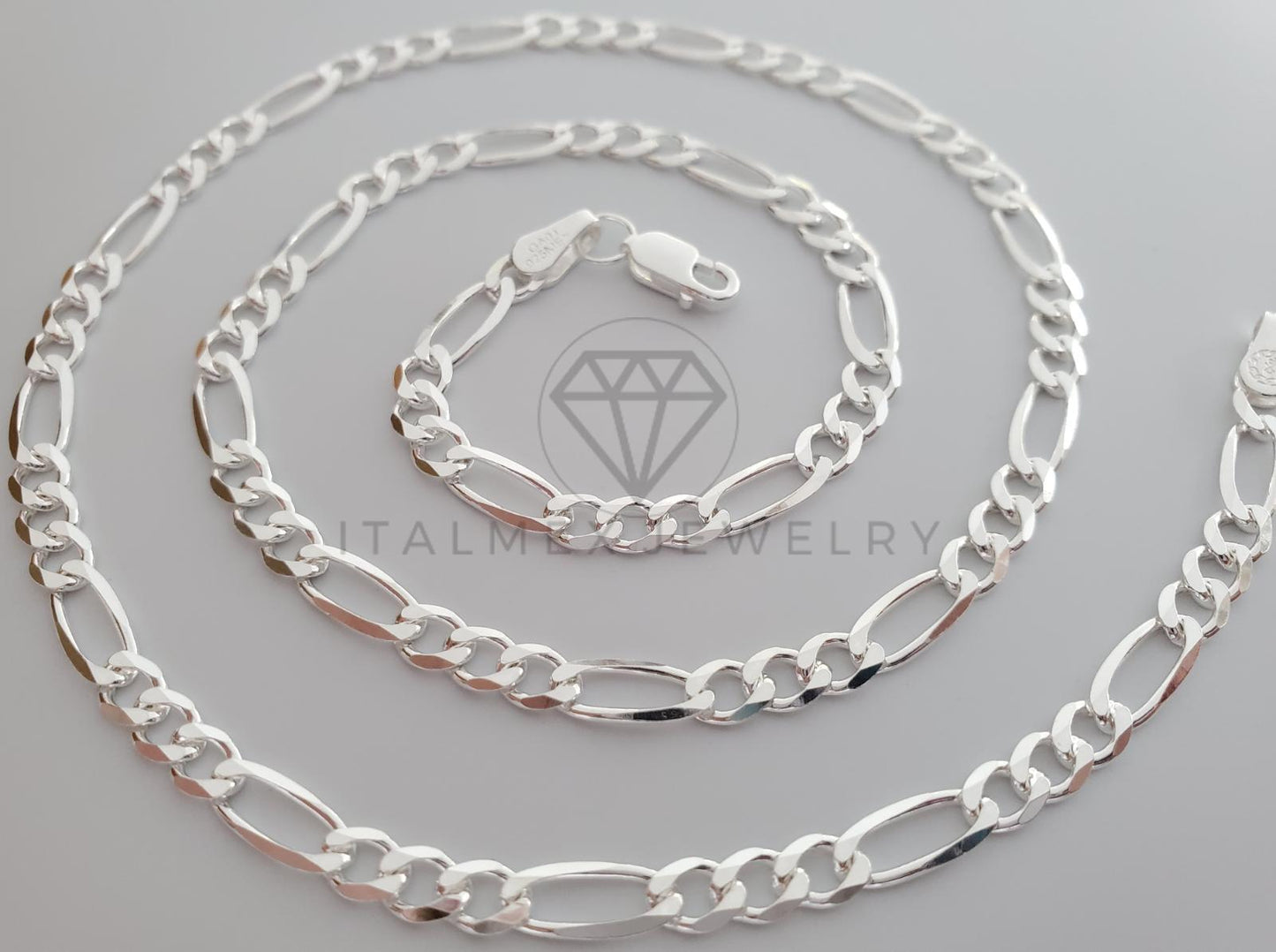Cadena Figaro 5mm Plata .925