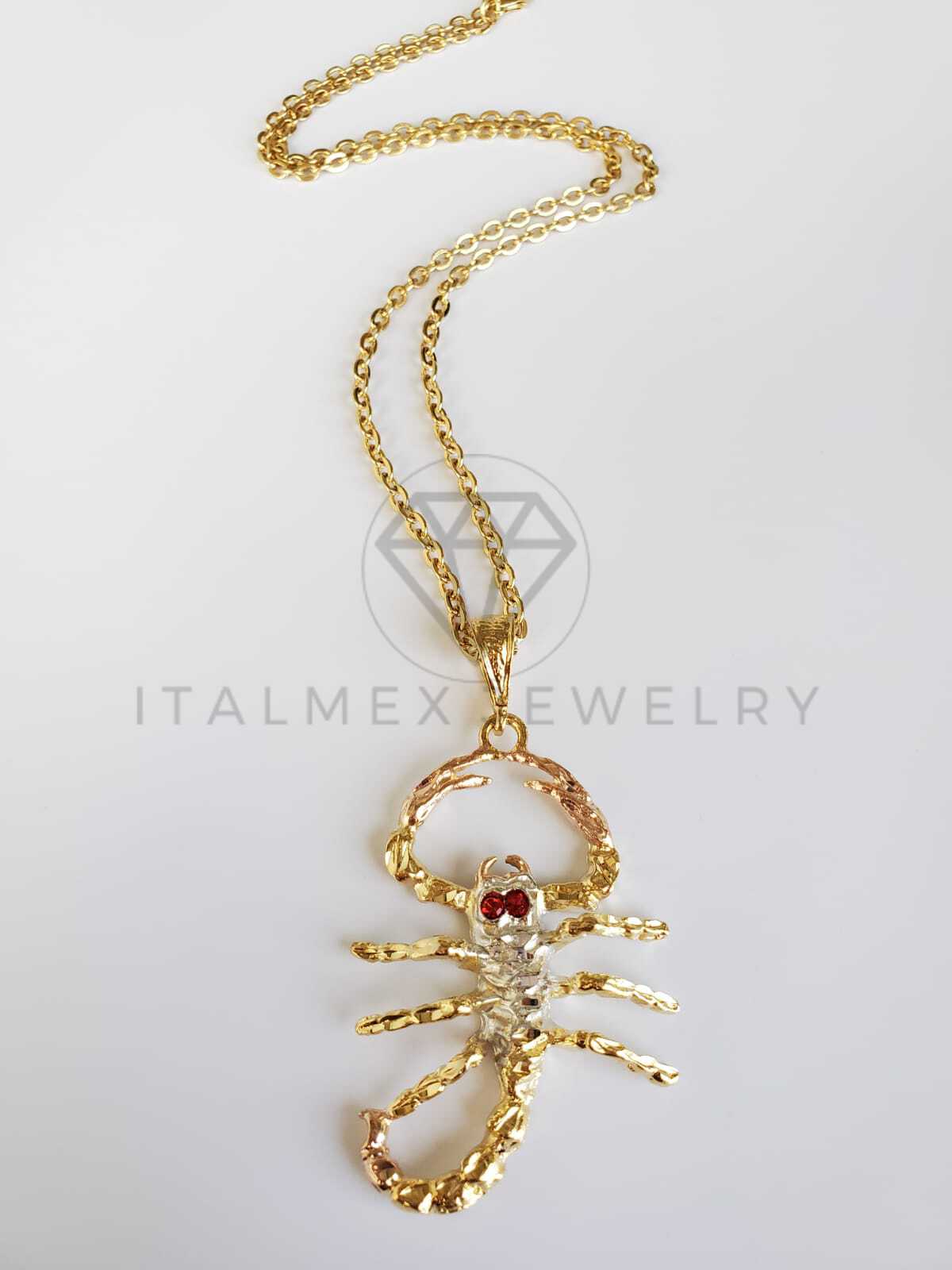 Dije Elegante - 100515.100516 - Dije de Alacrán CZ Tamaño Extra Grande Oro Laminado 18K