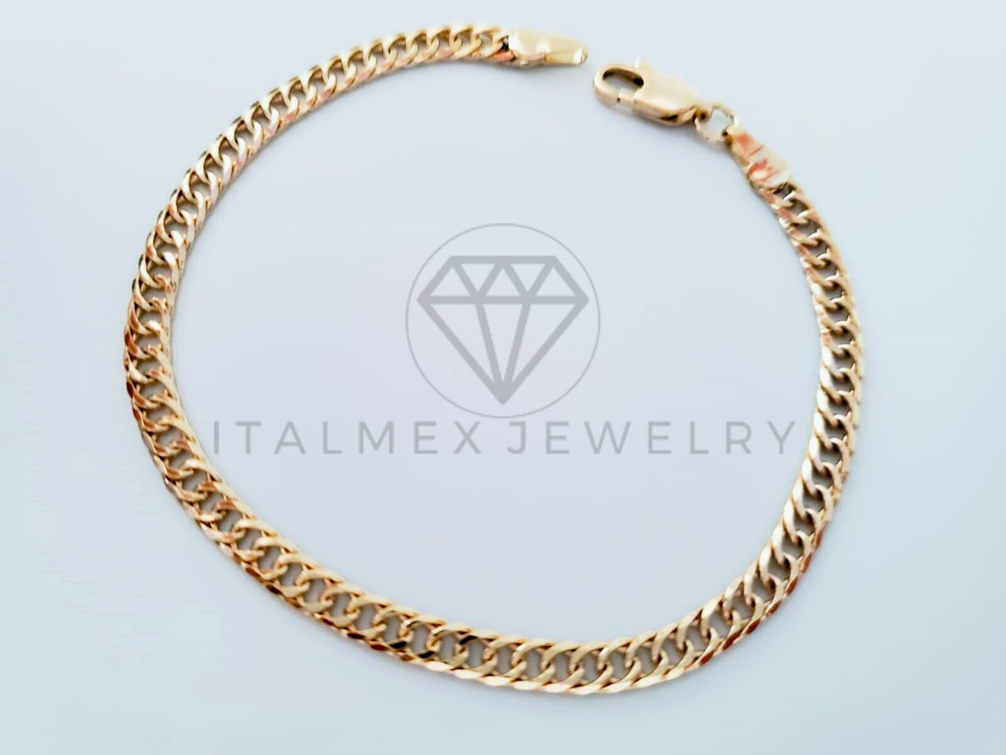 Pulsera de Lujo - 104851 - Diseño Cubana 3.5mm Laminado 18K
