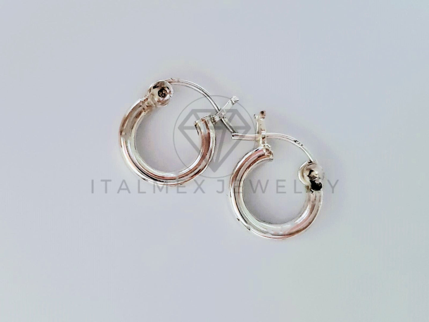 Arete de Lujo - 105212 - Arracada Lisa 14mm Plata .925