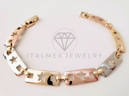 Pulsera de Lujo - 105292 - Pulsera Estrella Florentino Oro Laminado 18K