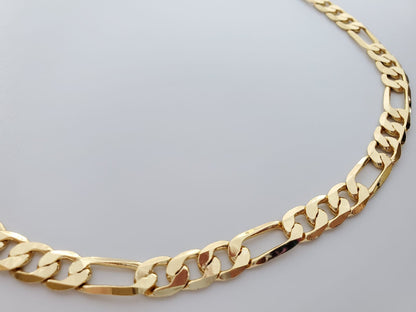 8mm Figaro Link Design | 18K Gold-Plated Chain
