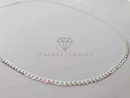 Cadena Cubana 3mm Plata .925