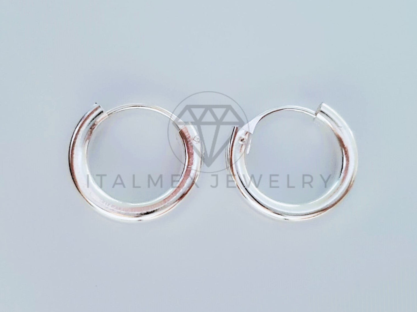 Arete de Lujo - 105057 - Arracada Lisa 17mm Plata .925