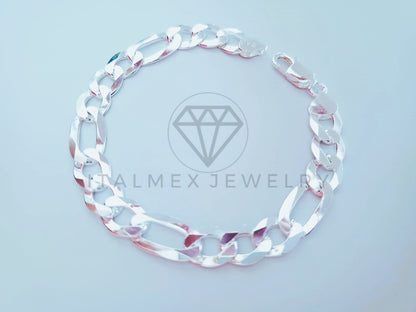 Pulsera para Caballero Figaro 10mm Plata .925
