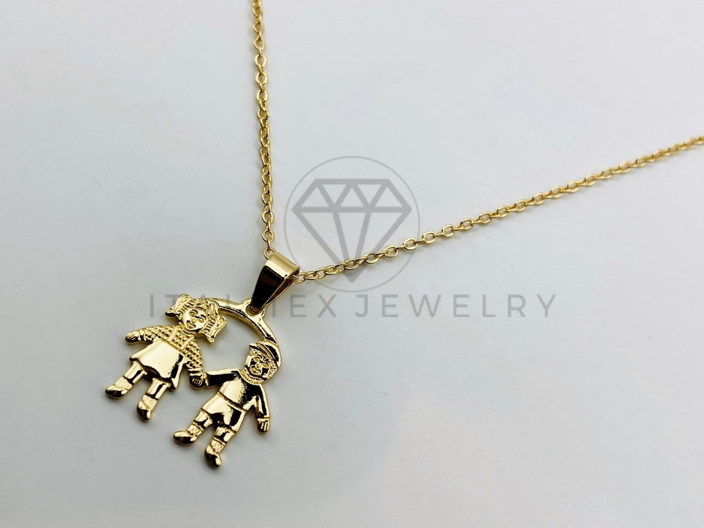 Collar Elegante - 105518 - Collar Niño y Niña 20 Pulgadas Oro Laminado 18K