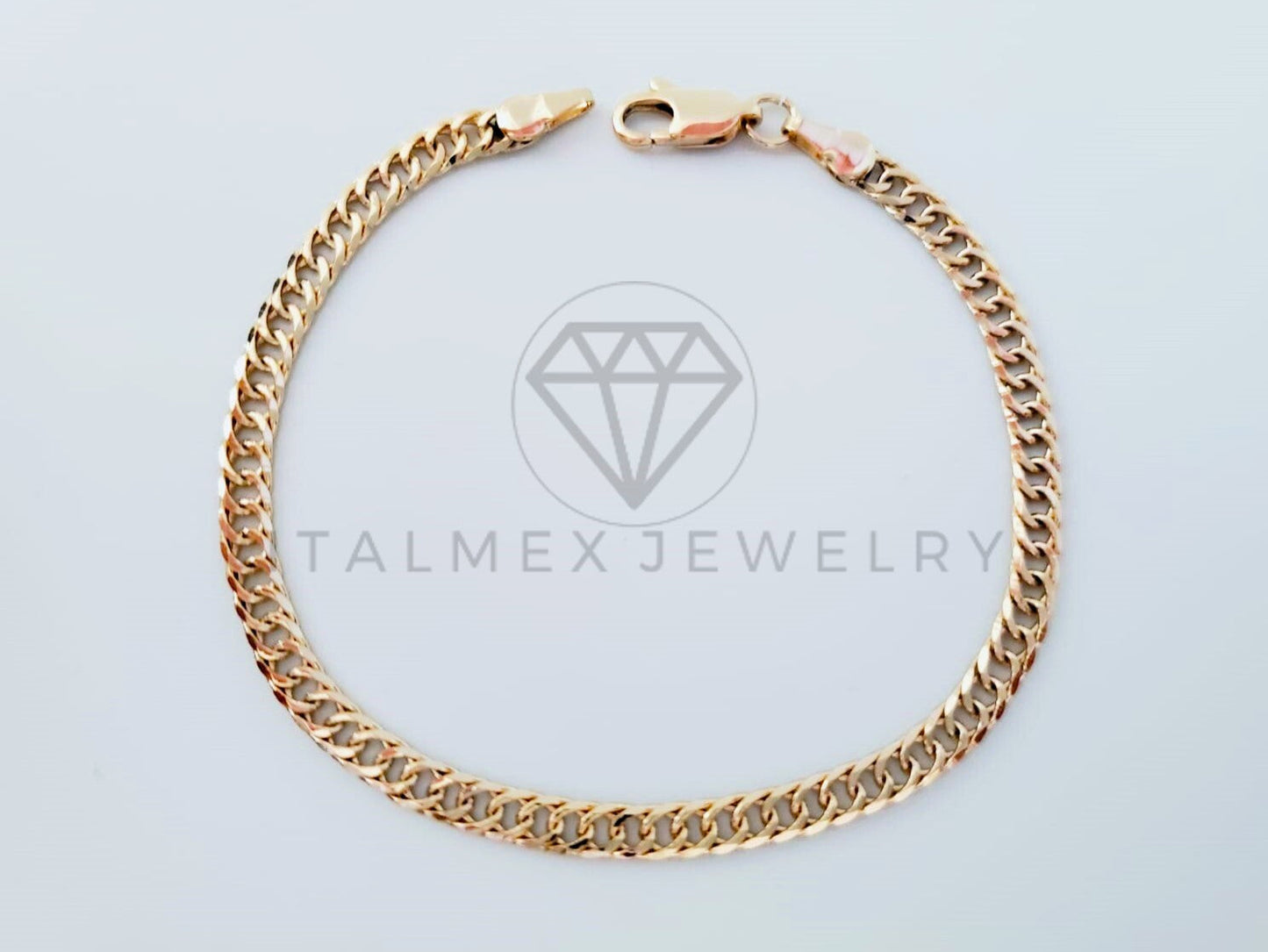 Pulsera de Lujo - 104851 - Diseño Cubana 3.5mm Laminado 18K