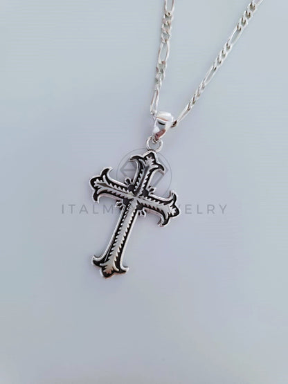 Dije Religioso - 104817 - Dije Cruz Gotica Chica Plata .925