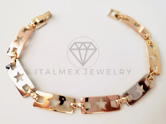 Pulsera de Lujo - 105292 - Pulsera Estrella Florentino Oro Laminado 18K