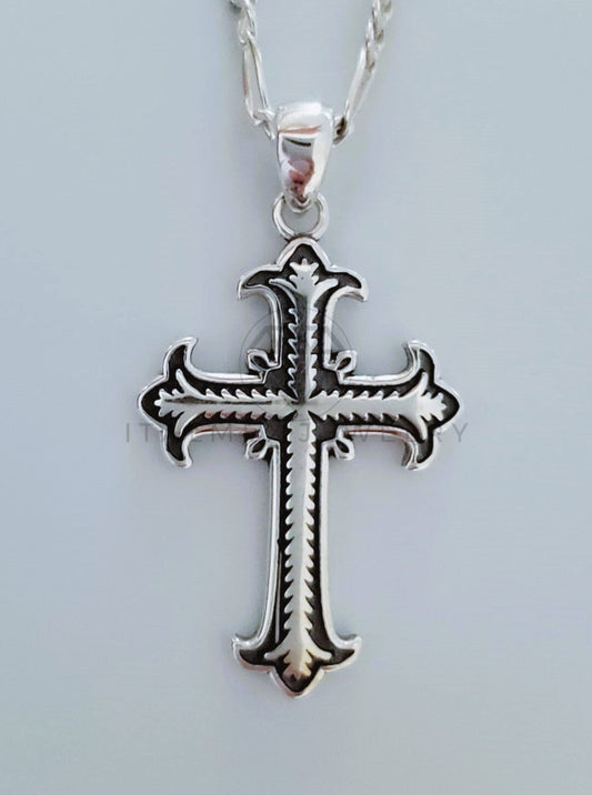 Dije Religioso - 104817 - Dije Cruz Gotica Chica Plata .925