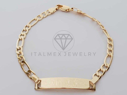 Esclava Elegante - 100241 - Diseño Placa Lisa Oro Laminado 18K