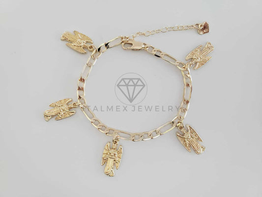 Pulsera Elegante - 102674 - Diseño Arcángel Uriel Oro Laminado 18K