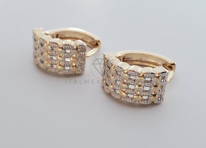 Huggie de Lujo - 101118 - Diseño de Grecas Domino Oro Laminado 18K