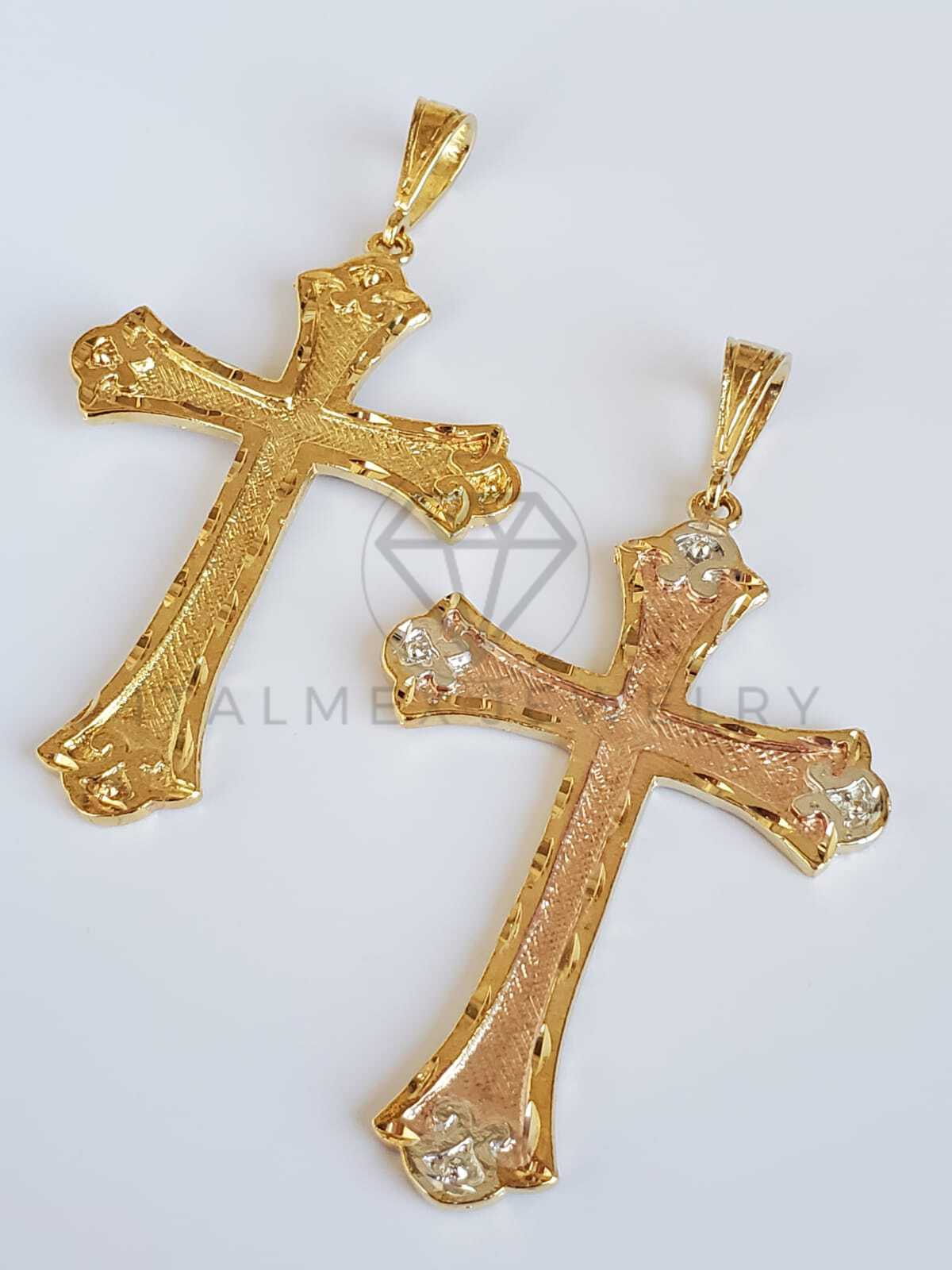 Dije Religioso - 100495.100496 -  Cruz Clásica Tamaño Extra Grande Oro Laminado 18K