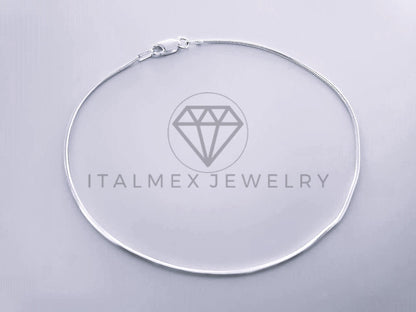 Pulsera de Lujo - 104456 - Diseño Cola de Rata 8 Pulgadas Plata Fina .925