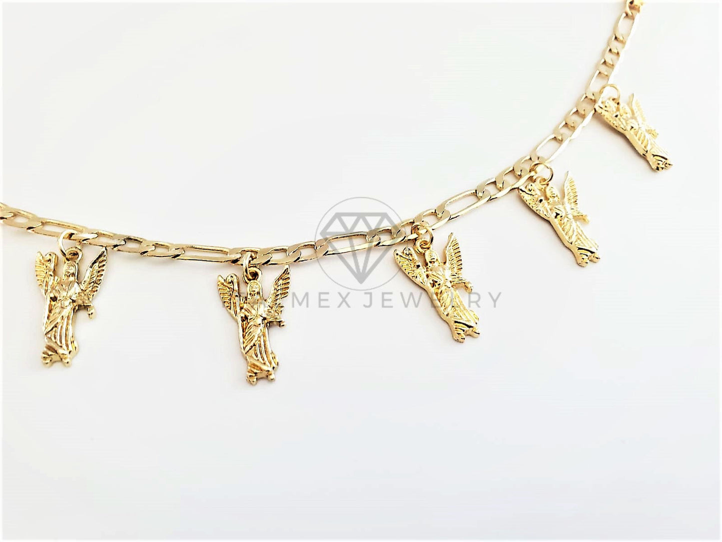 Pulsera Elegante - 102863 - Diseño Arcángel Rafael Oro Laminado 18K