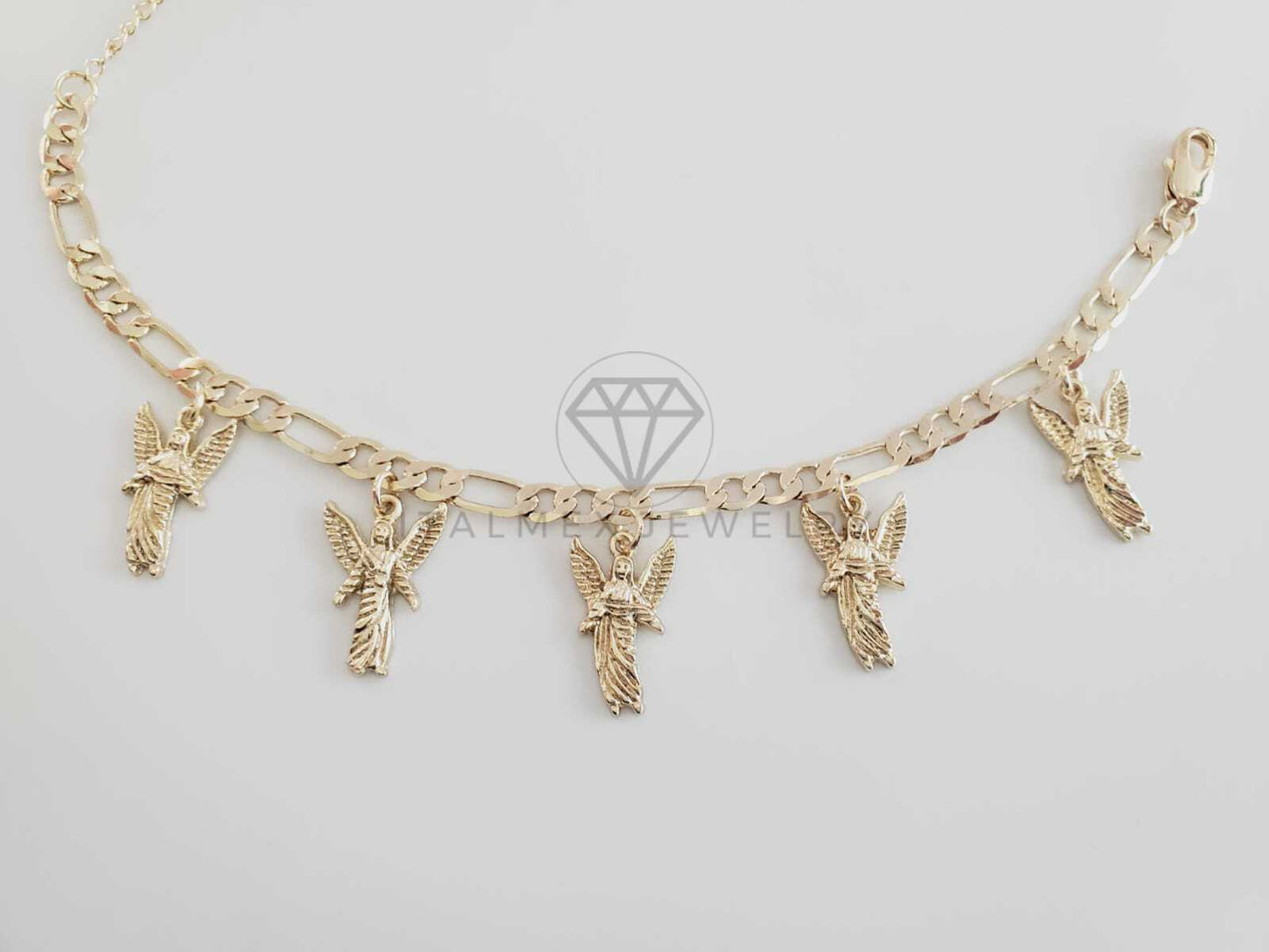Pulsera Elegante - 102672 - Diseño Arcángel Gabriel Oro Laminado 18K