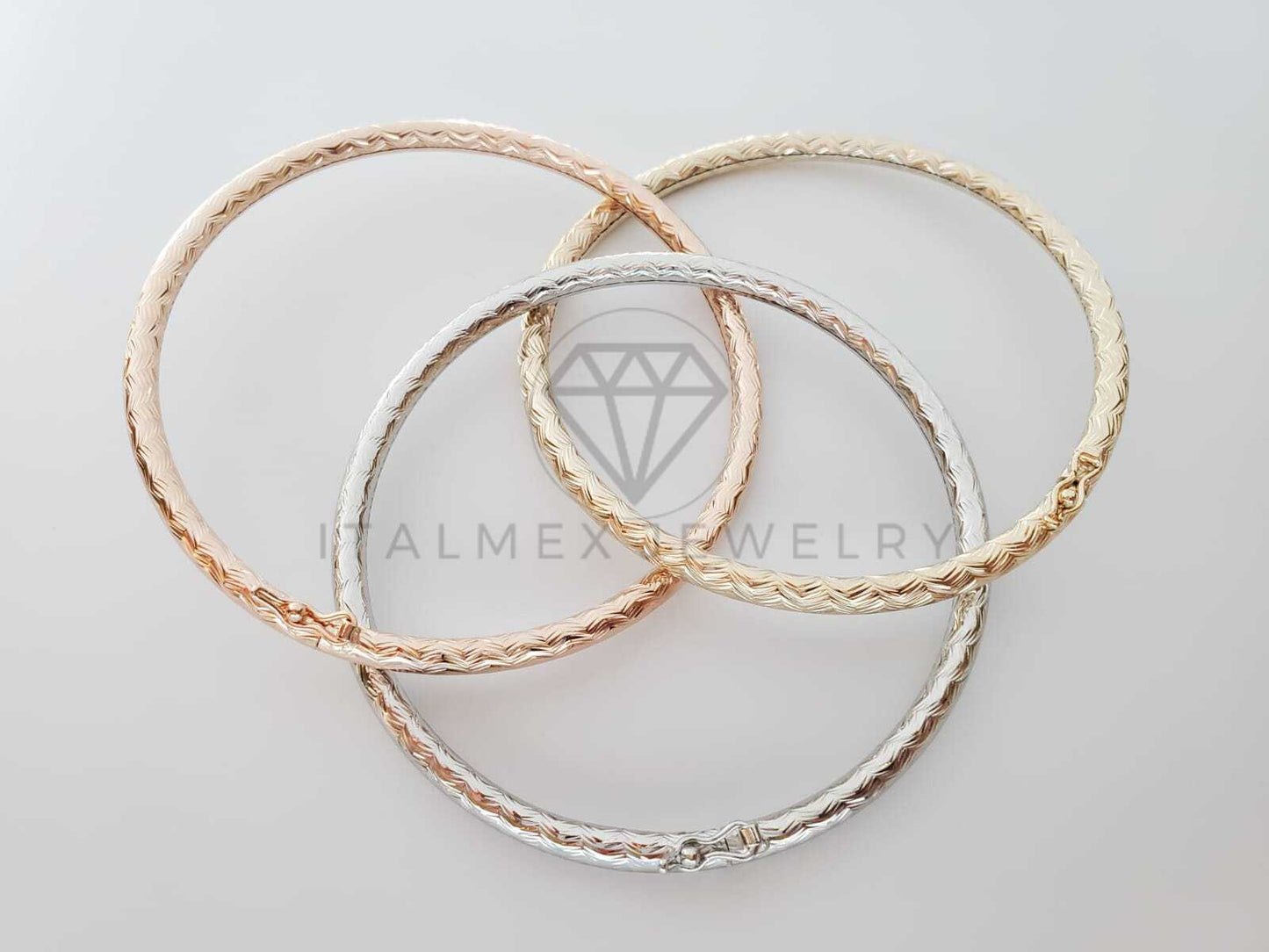 Semanario de Lujo - 101101 - Fin de Semana Rayado Oro Laminado 18K