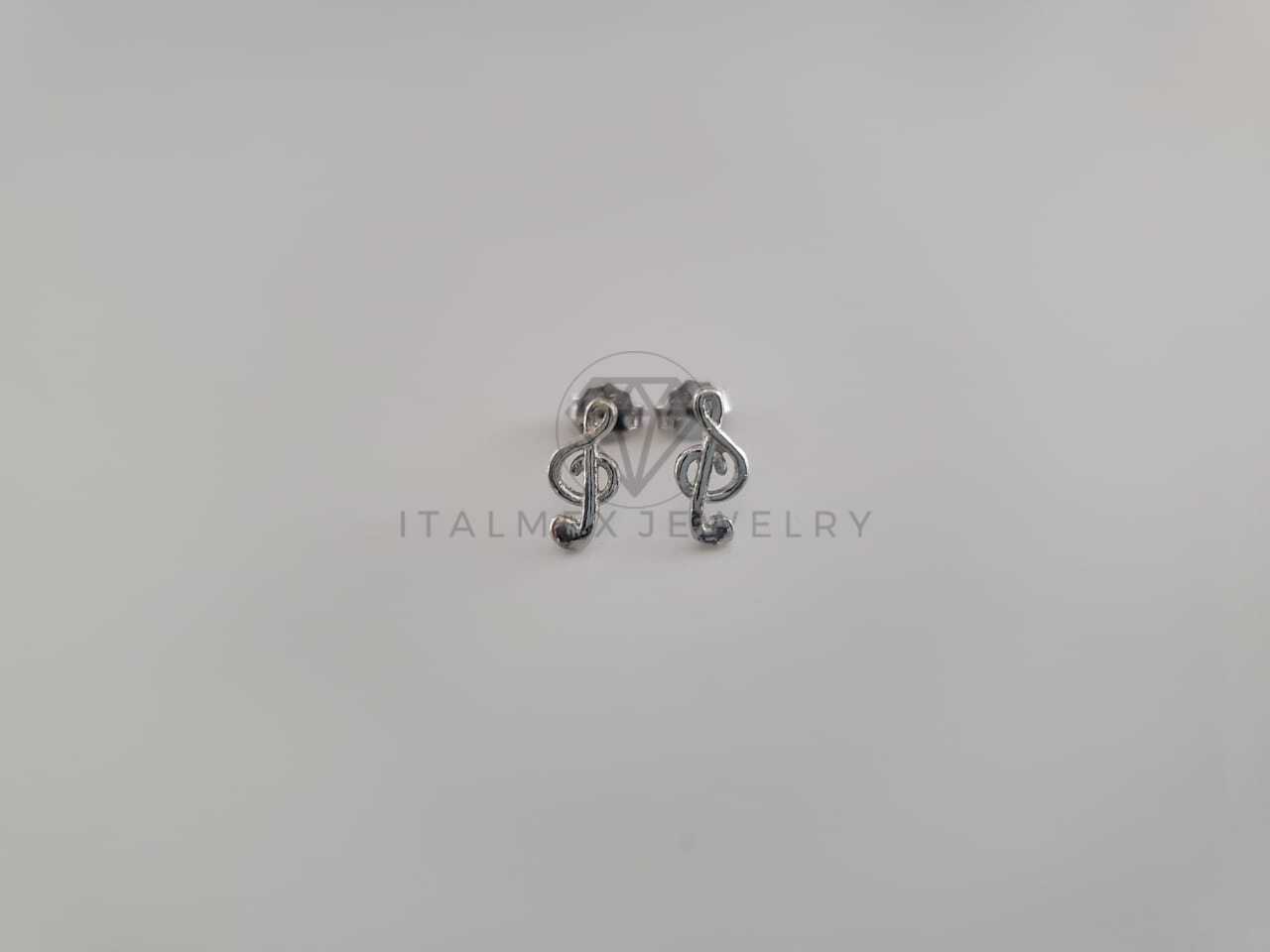 Broquel de Lujo - 102248 - Diseño Nota Musical Sol Plata .925