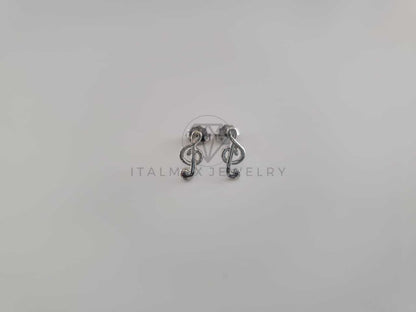Broquel de Lujo - 102248 - Diseño Nota Musical Sol Plata .925
