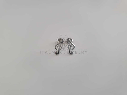 Broquel de Lujo - 102248 - Diseño Nota Musical Sol Plata .925