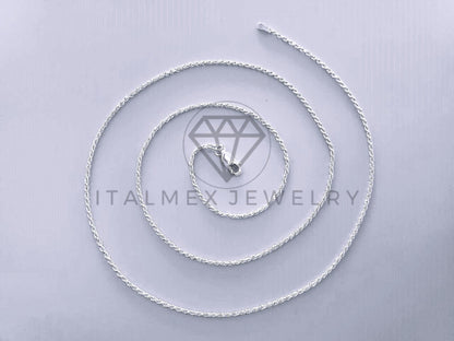 Cadena Torzal 1.5mm Plata .925