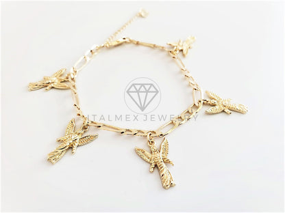 Pulsera Elegante - 102877 - Diseño Arcángel Chamuel Oro Laminado 18K